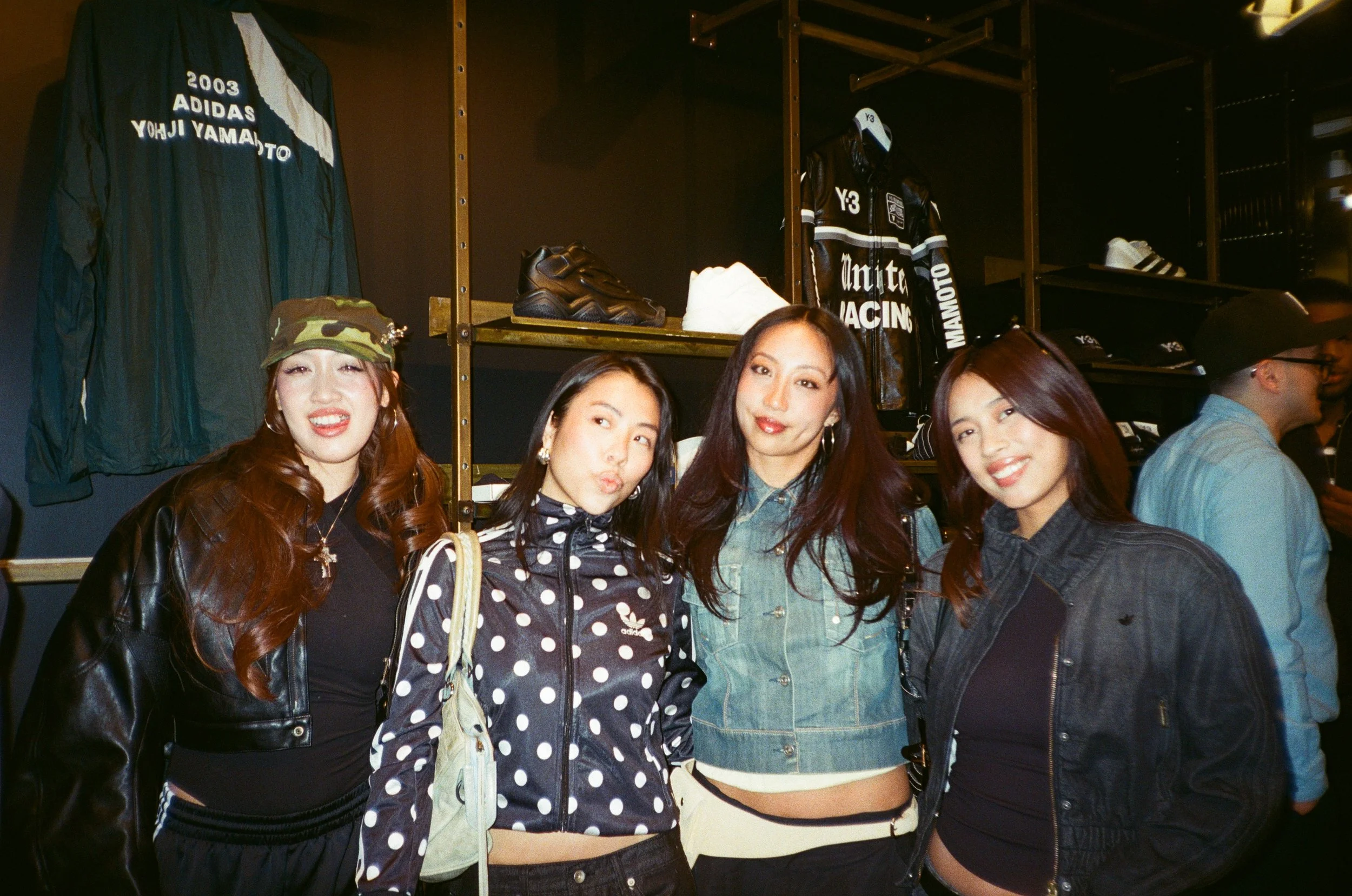 Tastemaker guests at the Adidas Y-3 x Due West in-store retail event.