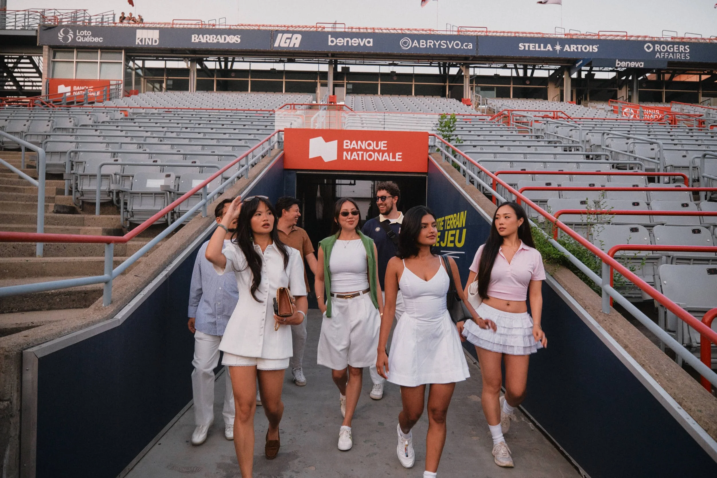 VIP guests entering Centre Court through the stadium tunnel. Photo credit: Hazel G Photography.