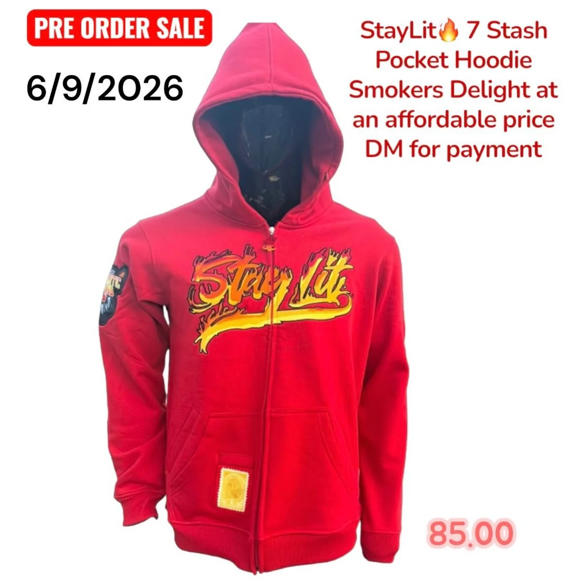 @ogsuzie @straightoffwestern StayLit🔥 Drop and interview with CEO Aaric 6/9/26 prices have been dropped to make it affordable for the public, StayLit🔥 7 stash pocket Hoodie with Back Packs, this brand is supported by Growers, Hustlers, Flower Conno