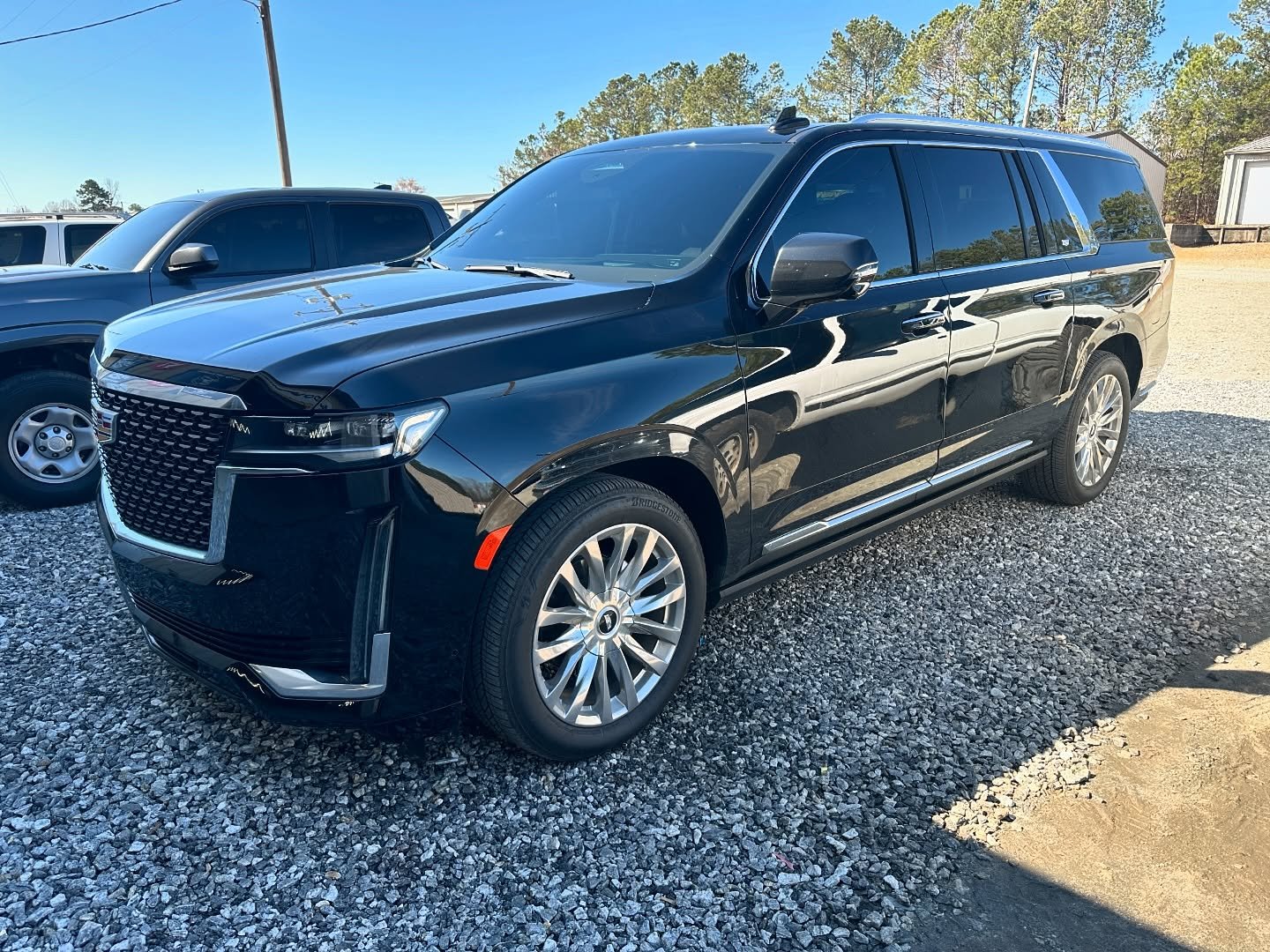 2024 Cadillac Escalade in for our Ceramic window tint package! 

This customer decided to prepare for the upcoming hot season by opting for our premium ceramic film, which delivers enhanced heat blocking capabilities, increased privacy, and improved 