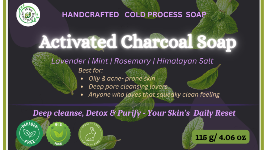 Handcrafted Activated Charcoal Soap
