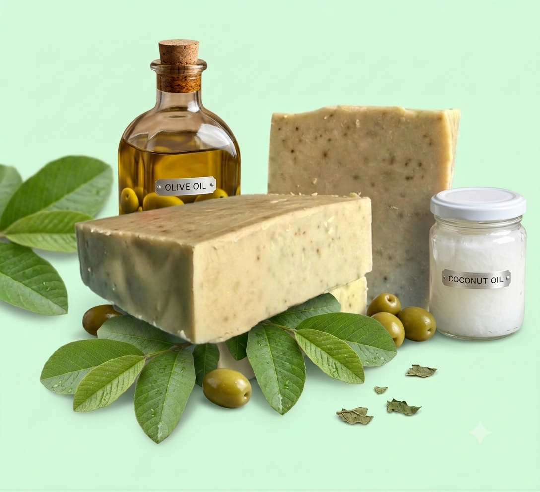 MDess GUAVA SOAP - handcrafted Col-Process Herbal Soap