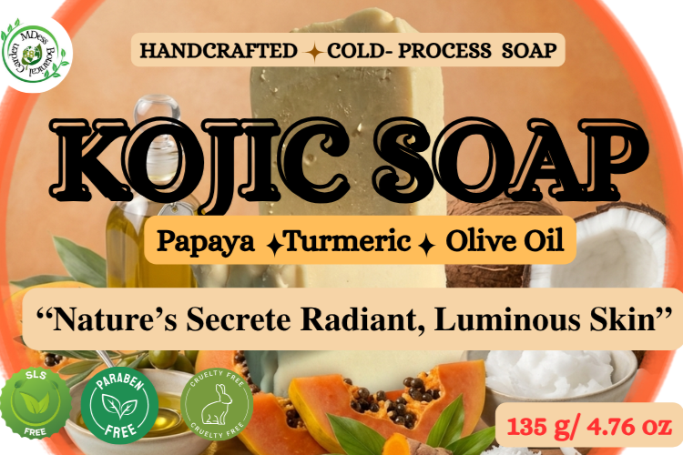 Kojic Soap (Papaya, Turmeric, & Olive Oil)