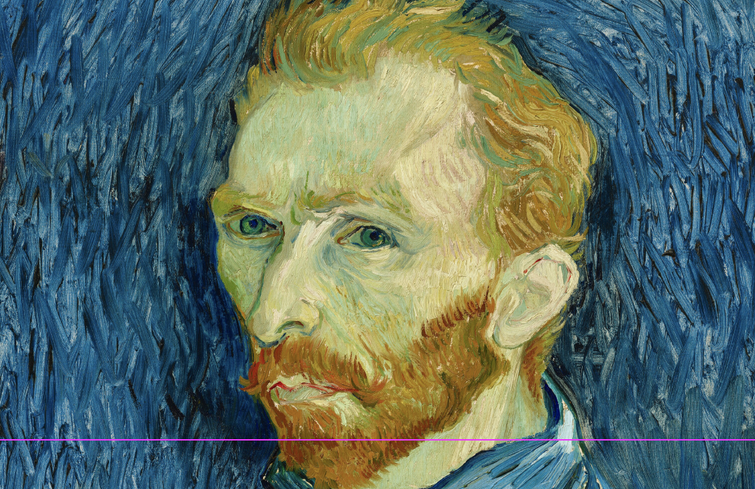 Invitation to patrons celebrate the opening of Van Gogh. 
