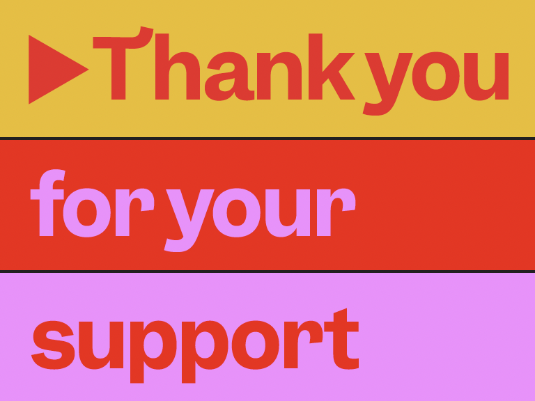Philanthropic insert mailed to say thank you to anyone who donated to the MFA. 