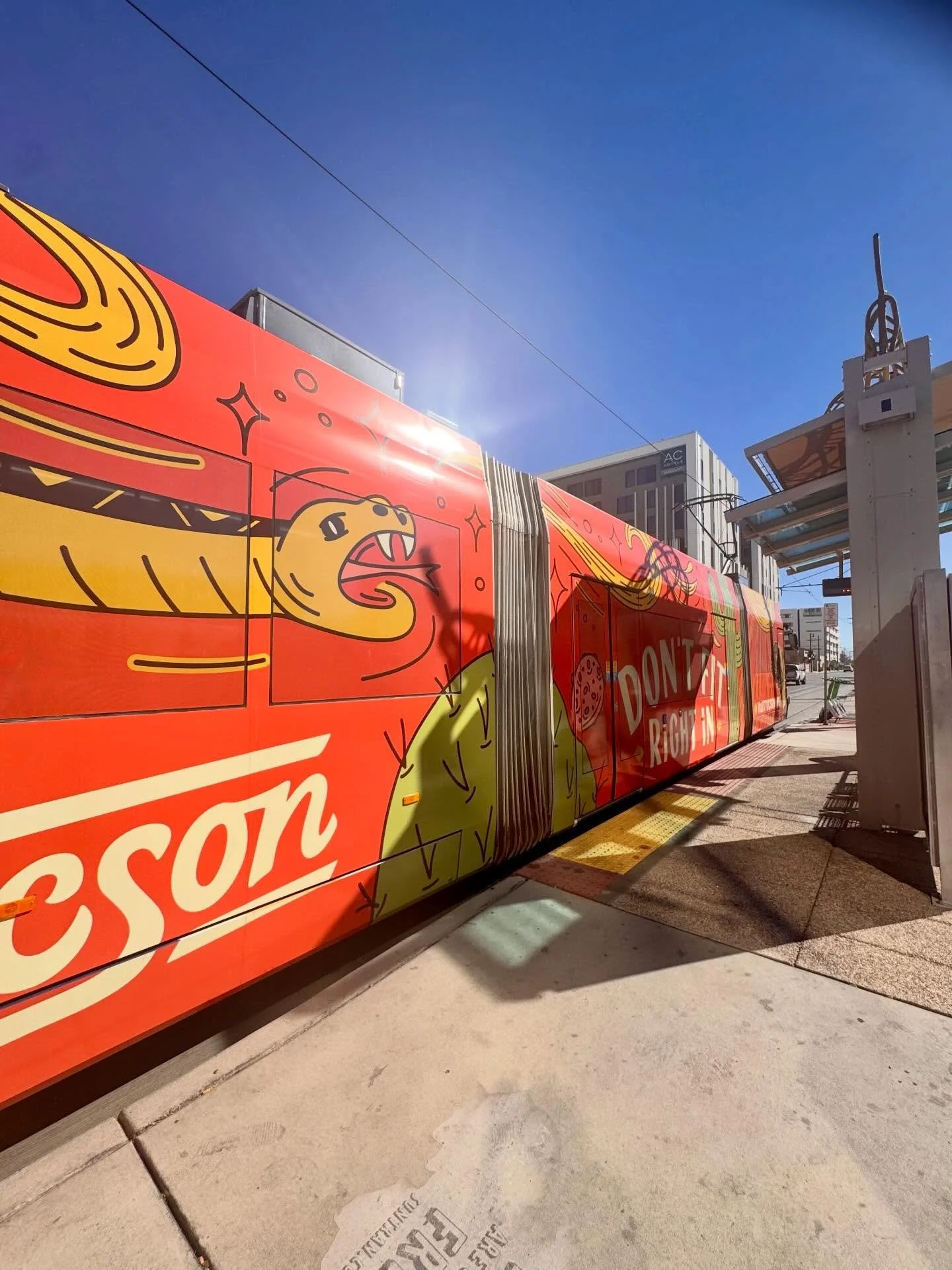 Spot some of my designs downtown &amp; on the streetcar!  I love getting to create things like this for Visit Tucson 💛 

(+ billboard placements coming soon!)