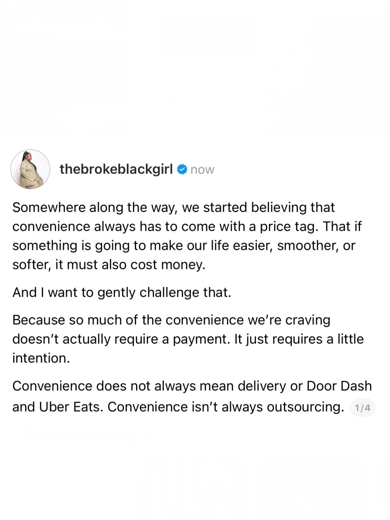 &ldquo;Soft life&rdquo; is not always something you swipe your card for. Sometimes it&rsquo;s just you getting a little more intentional with your time, your space, and your energy.

I&rsquo;m learning that ease shows up in the small systems we build