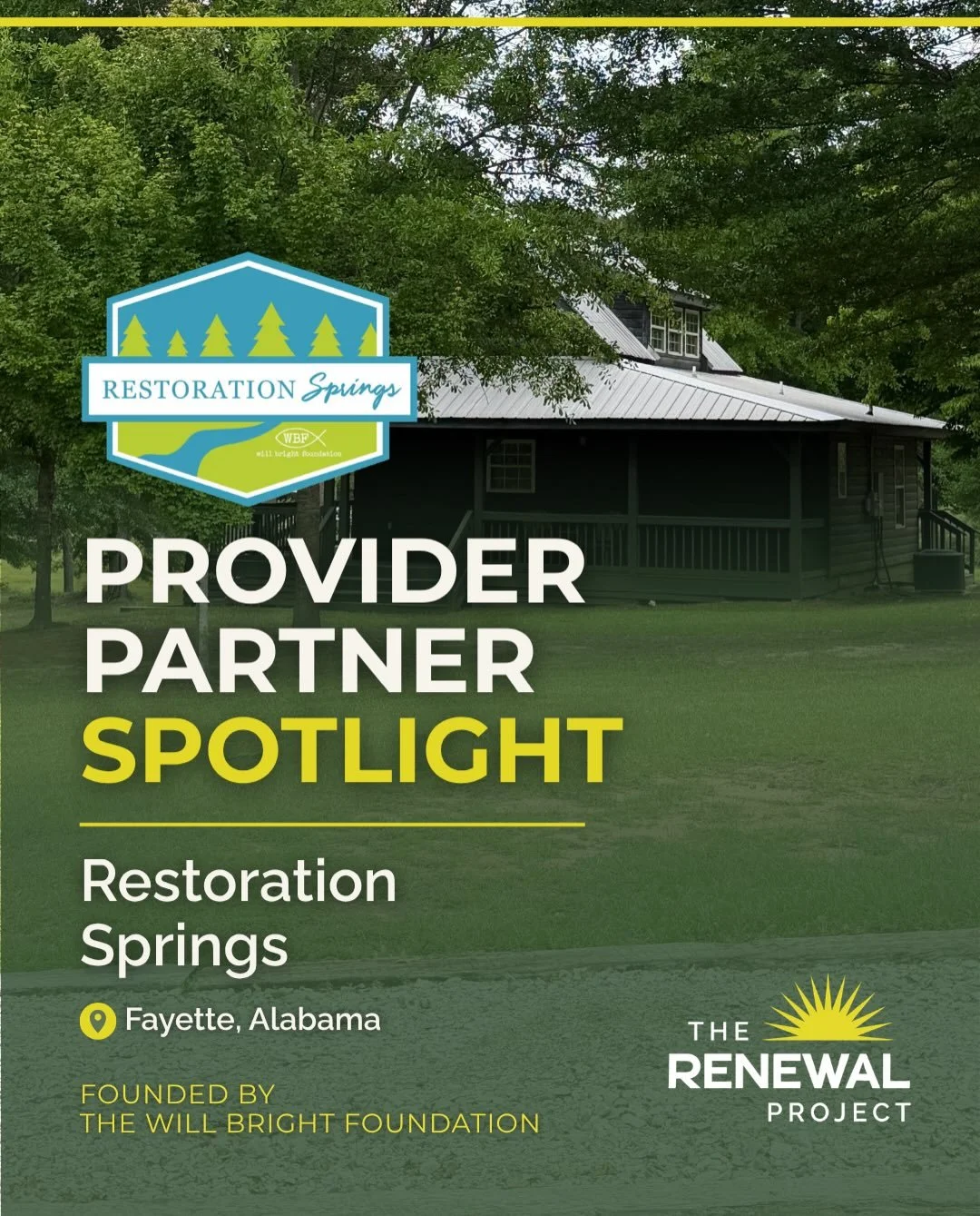 Nestled on 127 peaceful, stunning acres in Fayette, Alabama, Restoration Springs is a peer-led transitional living program that walks alongside men in recovery for up to 18 months &mdash; providing stable housing, workforce development, transportatio