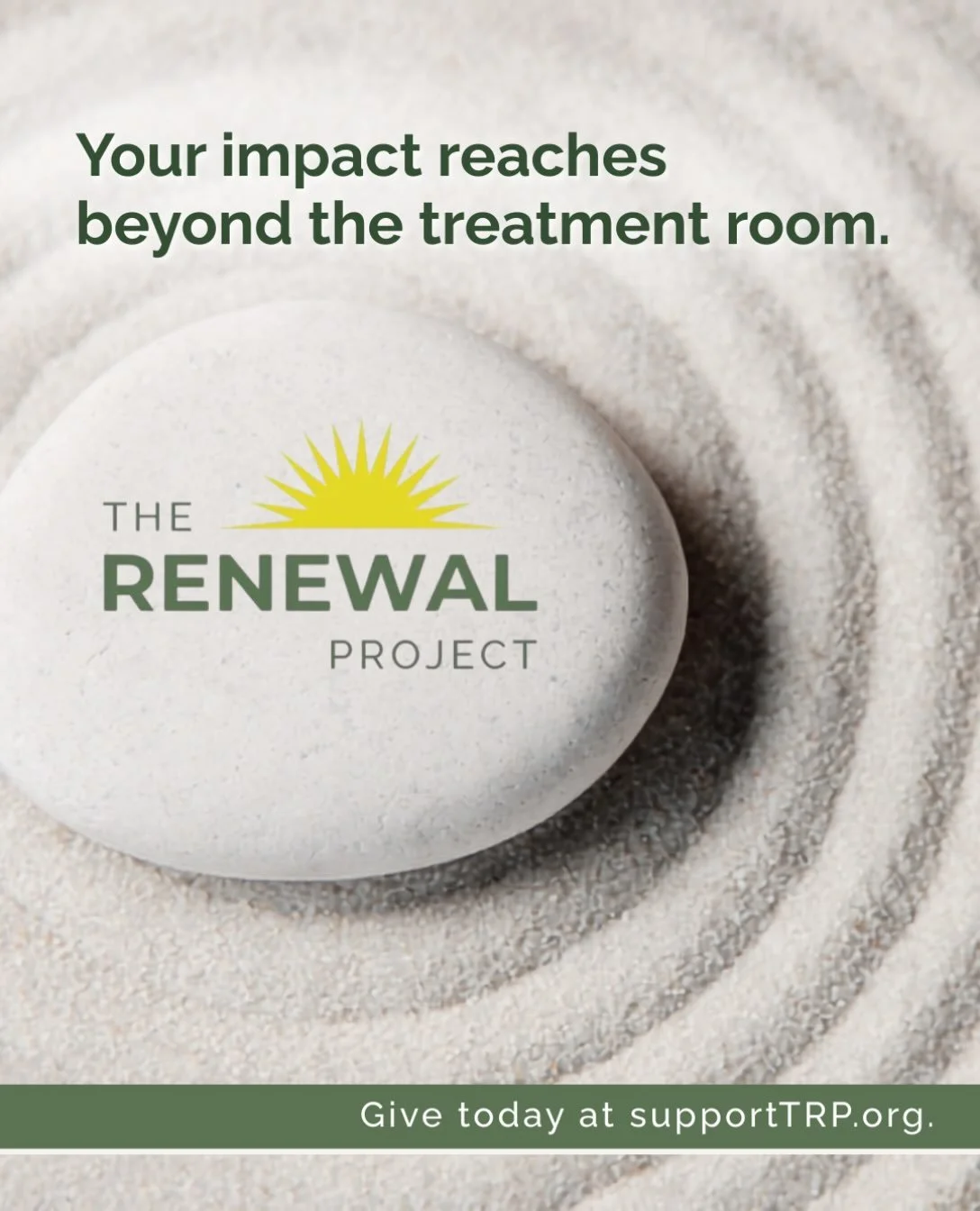 With the funds raised, The Renewal Project provides financial assistance, increasing access to critical counseling, therapy, residential and inpatient treatment, partial hospitalization, intensive outpatient treatments, and recovery residences &mdash