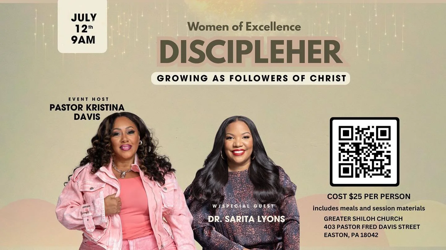Ladies!!!! We are 3 weeks away from DiscipleHER! Get ready to grow in your walk with Christ! 
Register TODAY!