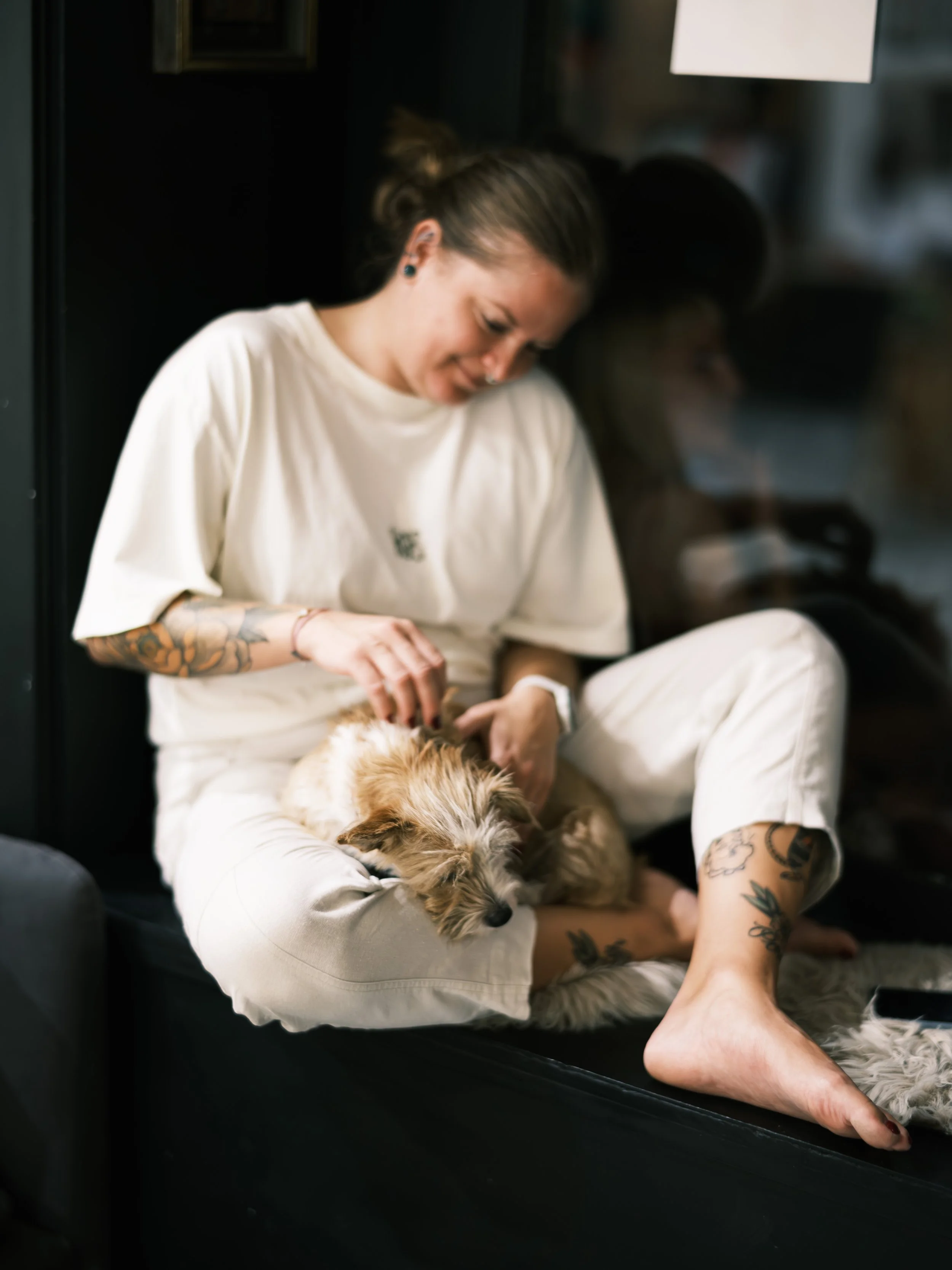 GIRL WITH A DOG