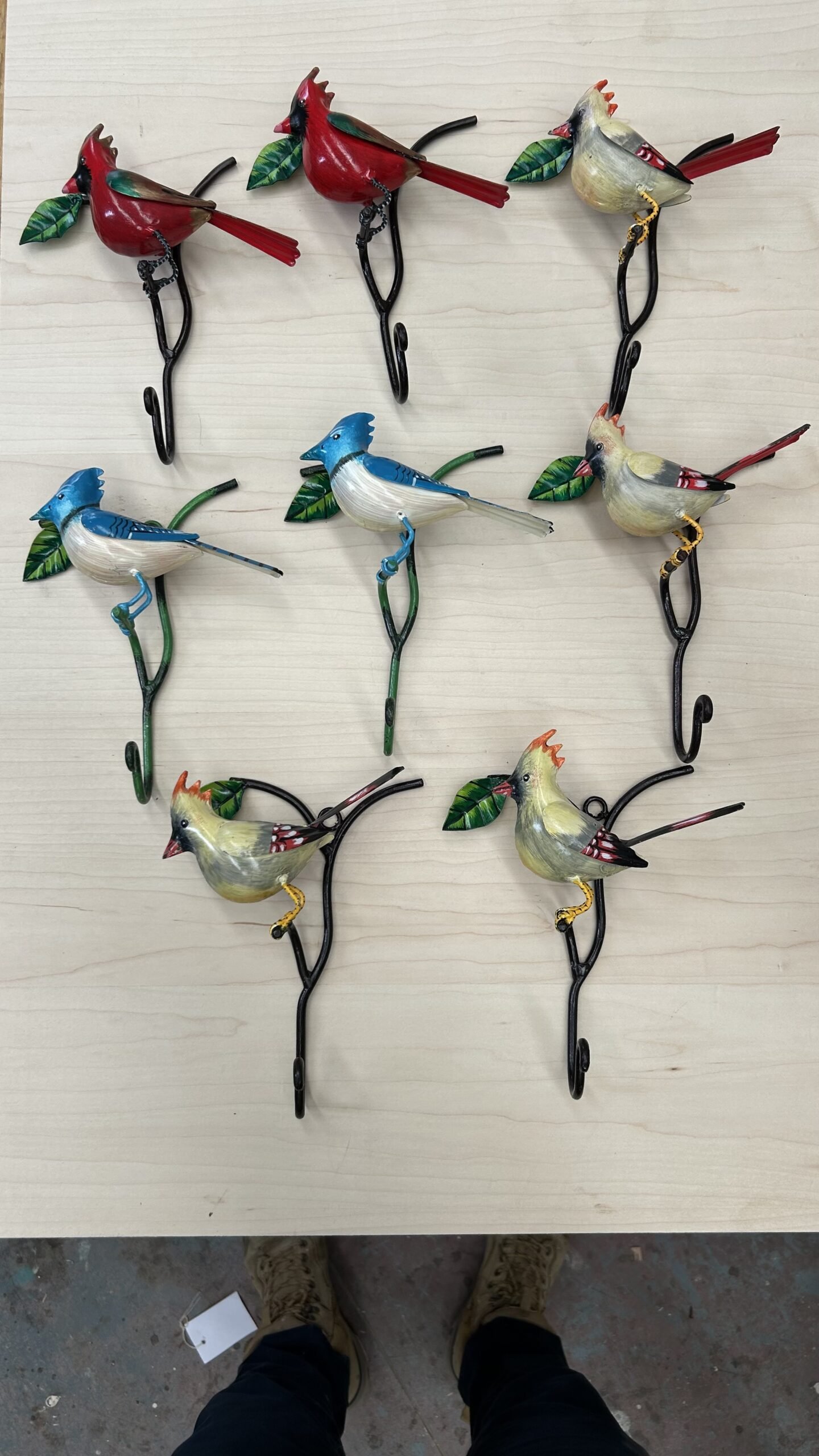 A Set of 8 Coat hooks