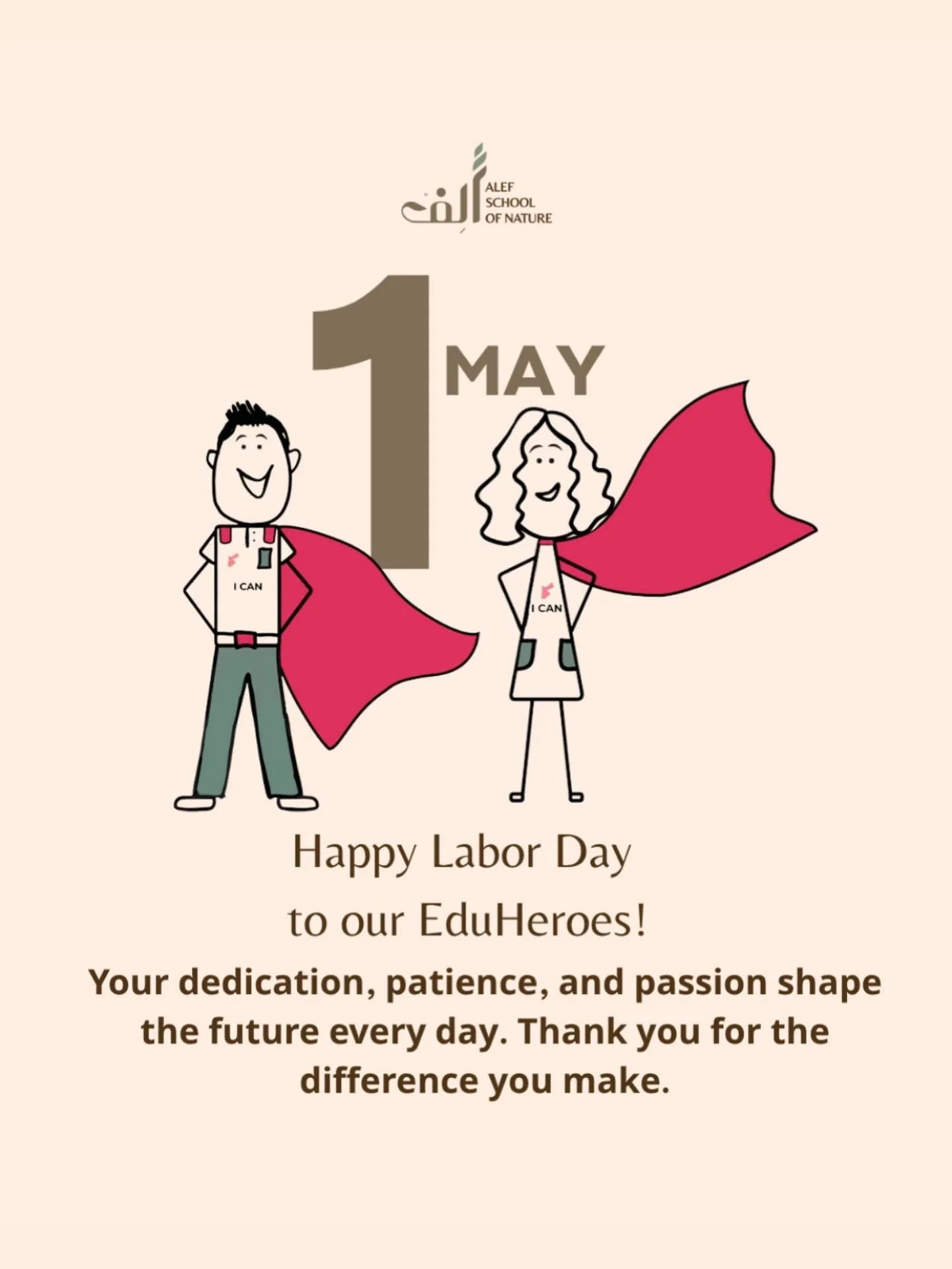At Alef, we honor and appreciate our incredible staff for the care, dedication, and love they pour into every day. 
&ldquo;Your commitment to nurturing our children, guiding their growth, and creating a warm, inspiring environment does not go unnotic