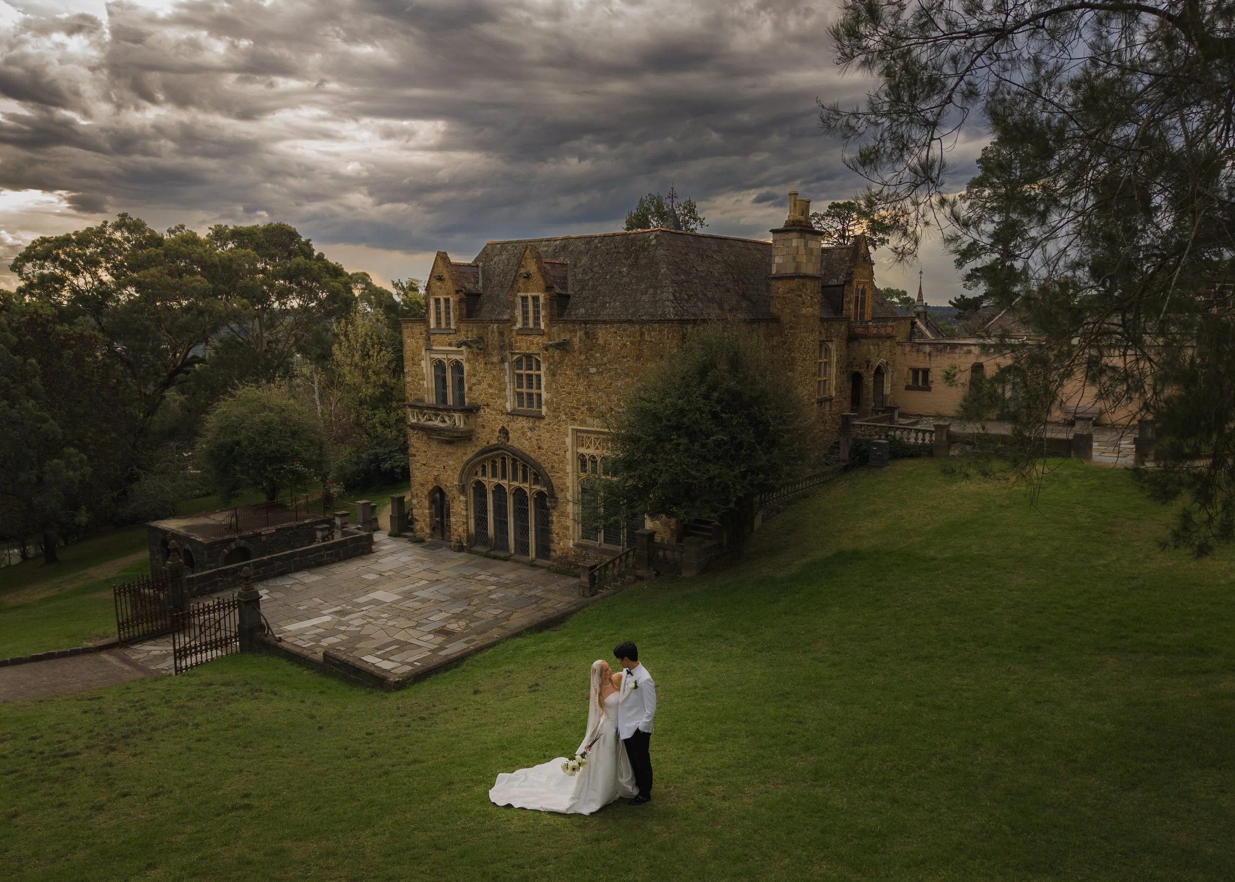 A Whimsical Wedding at Montsalvat: Why This Eltham Artists' Colony is the Dream Cinematic Venue