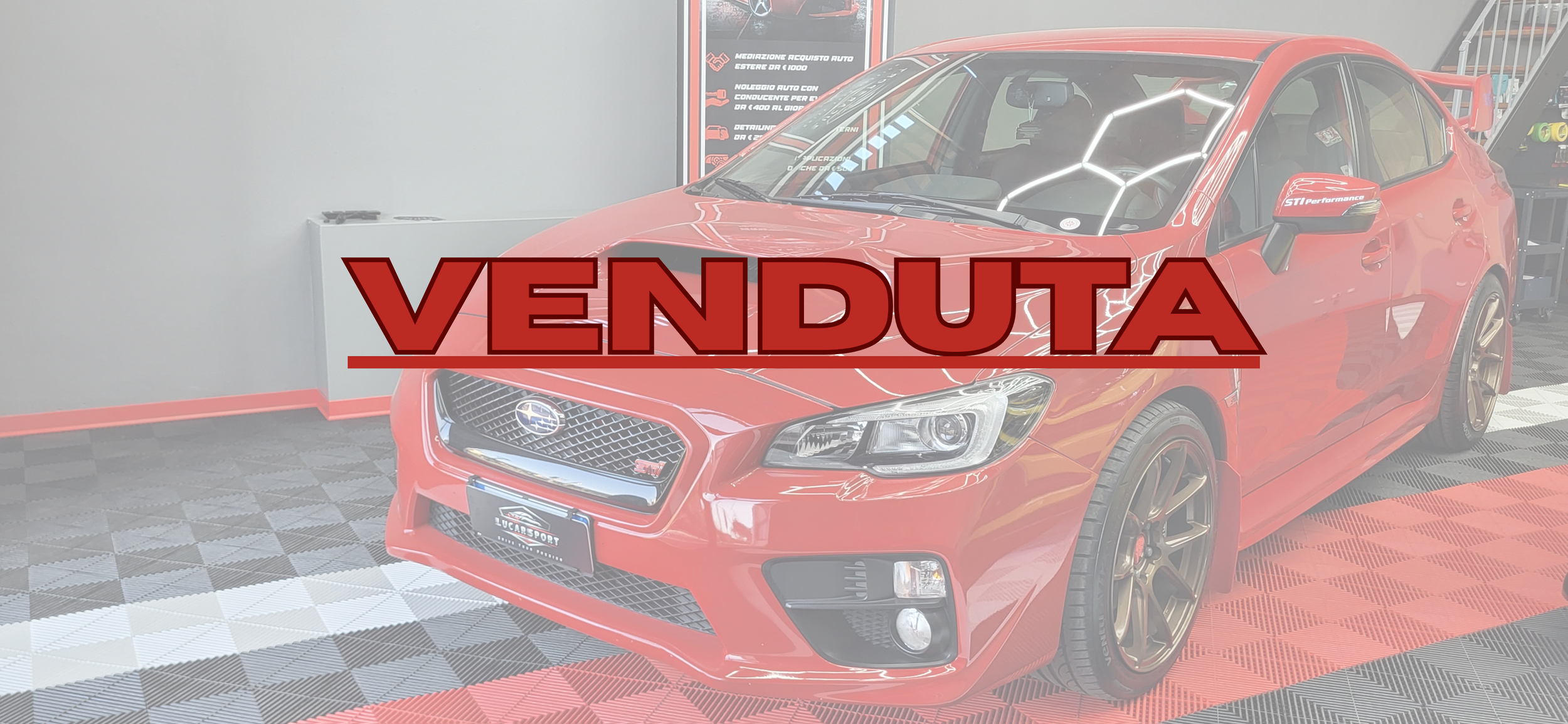 SUBARU WRX STI 2.5 Turbo - 300 CV di pura adrenalina
Anno: 2016 | KM: 59000 | Colore: ROSSA Cambio manuale a 6 marce