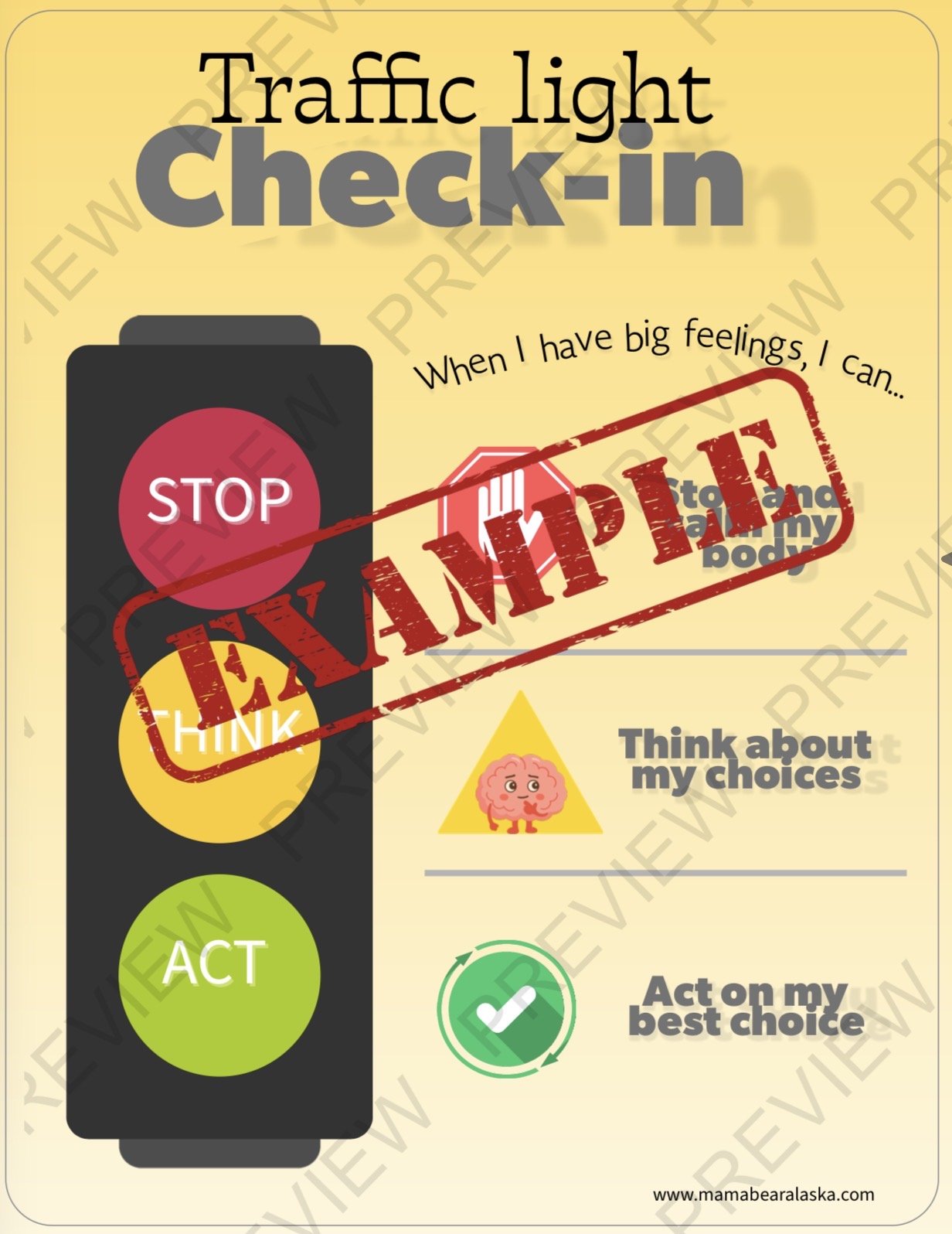 Stop Think Go Handout