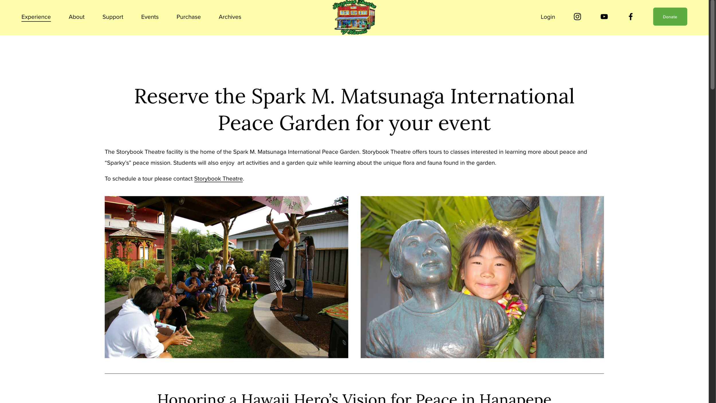 The existing website contains a lot of content and older photos, creating an opportunity to streamline the user experience and refresh the visual presentation.