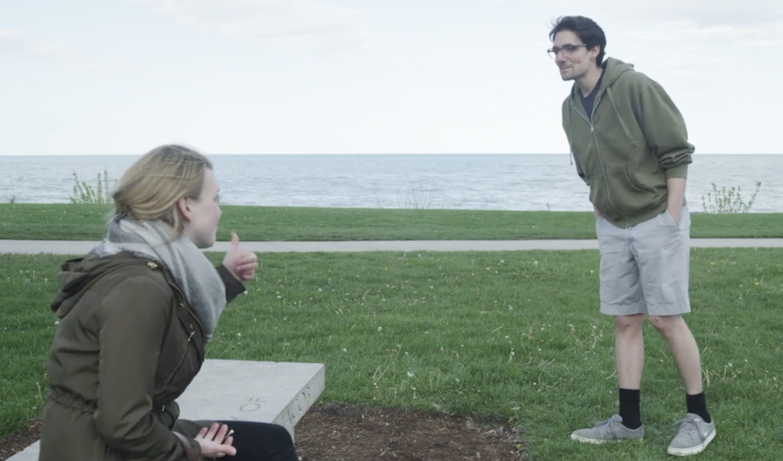 Liza Summers and Adam LaSalle in OpenTV's IN REAL LIFE
