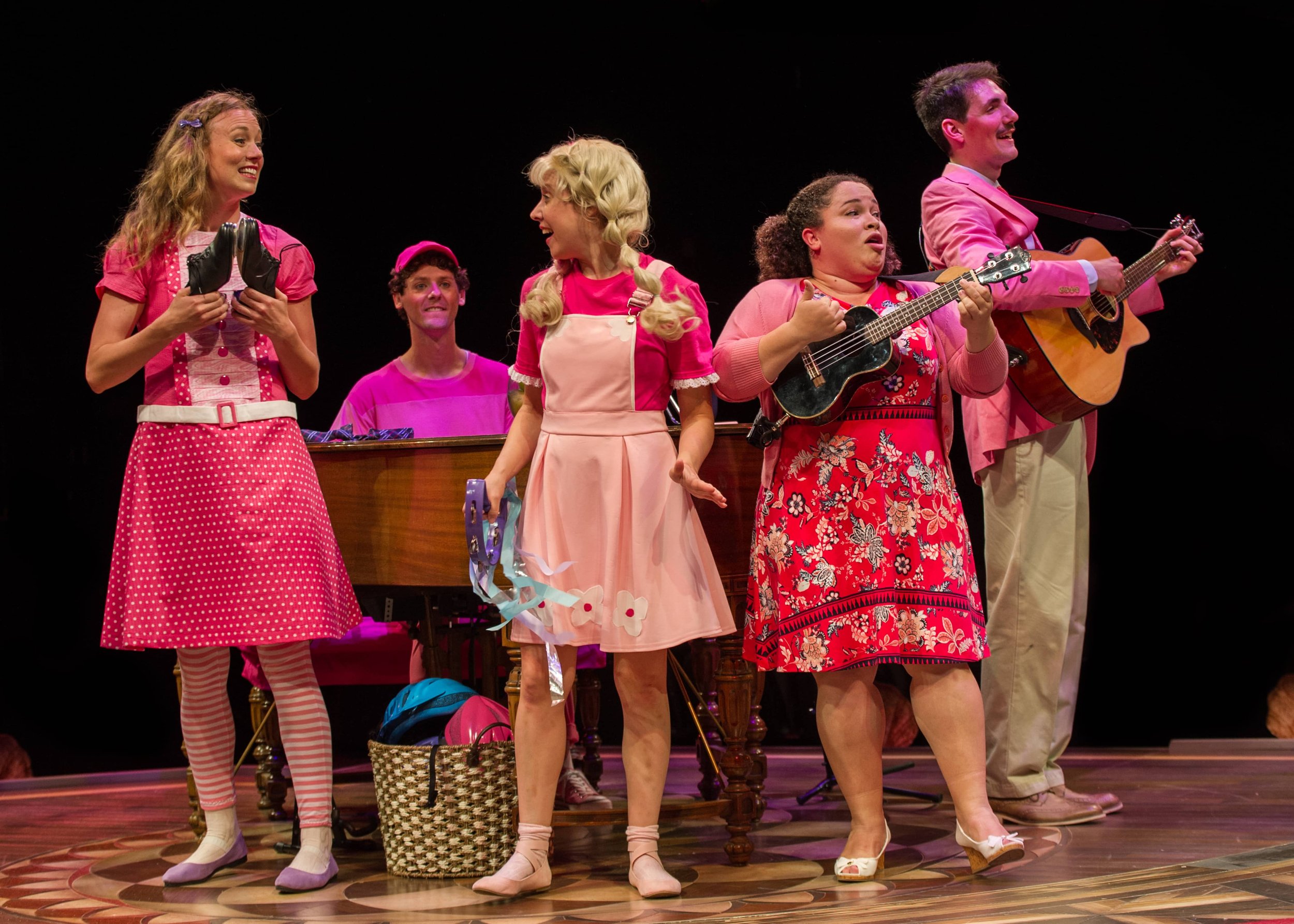 Adam LaSalle and the cast of PINKALICIOUS at the Marriott Theatre