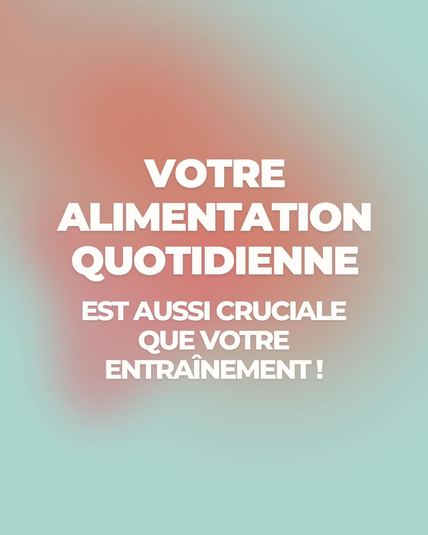 ➡️ Saviez-vous que votre alimentation quotidienne est aussi cruciale que votre entra&icirc;nement ?

Pour performer et progresser, il est essentiel de fournir &agrave; votre corps le carburant ad&eacute;quat. Une alimentation &eacute;quilibr&eacute;e