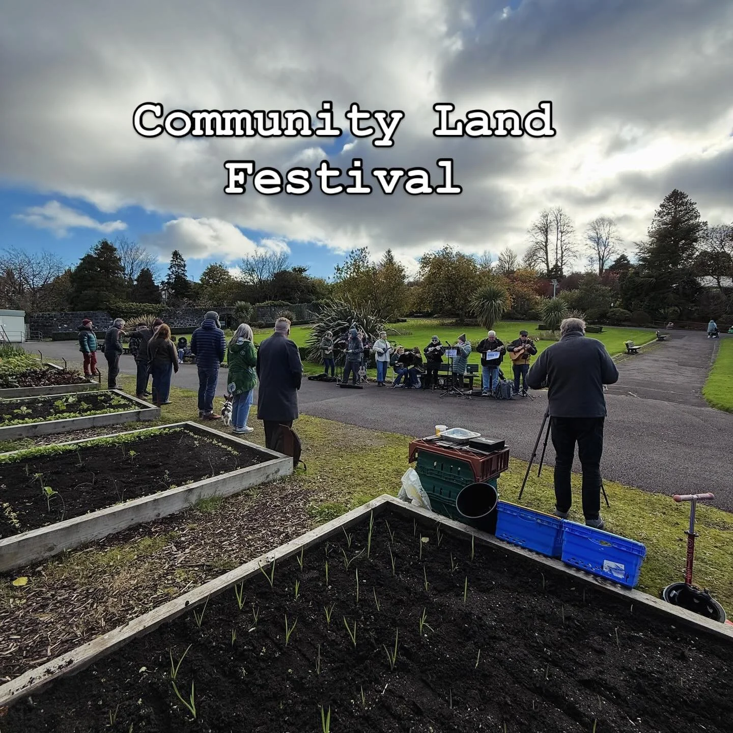 What a wonderful day celebrating @communitylandscotland Community Land Festival across all of our growing spaces from #PortGlasgow, #GreenockEast, #GreenockWest and #Gourock with shed veg for sale, shed honey to sample, shed apiary visits, shed Ukele