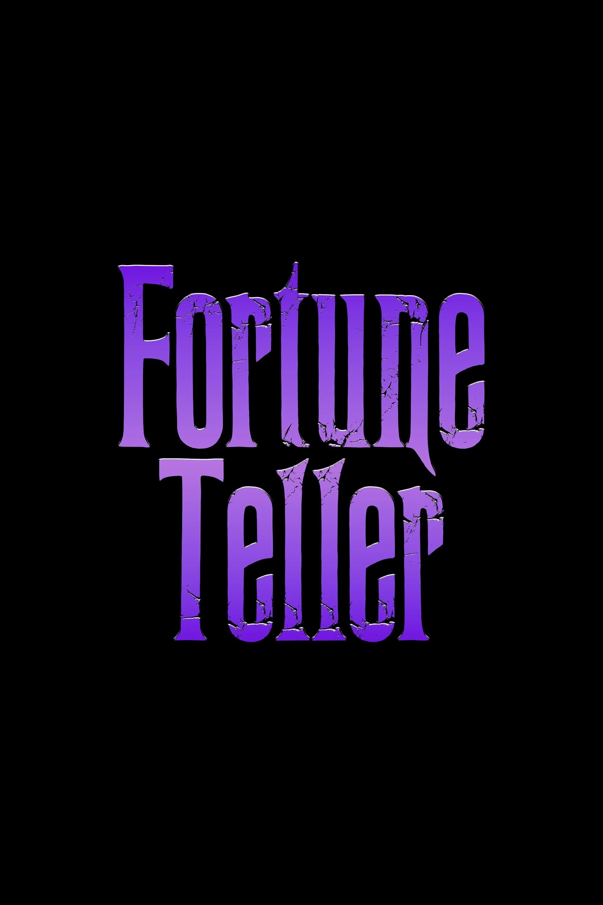 Black background with the purple text 'Fortune Teller' in a distressed, stylized font.