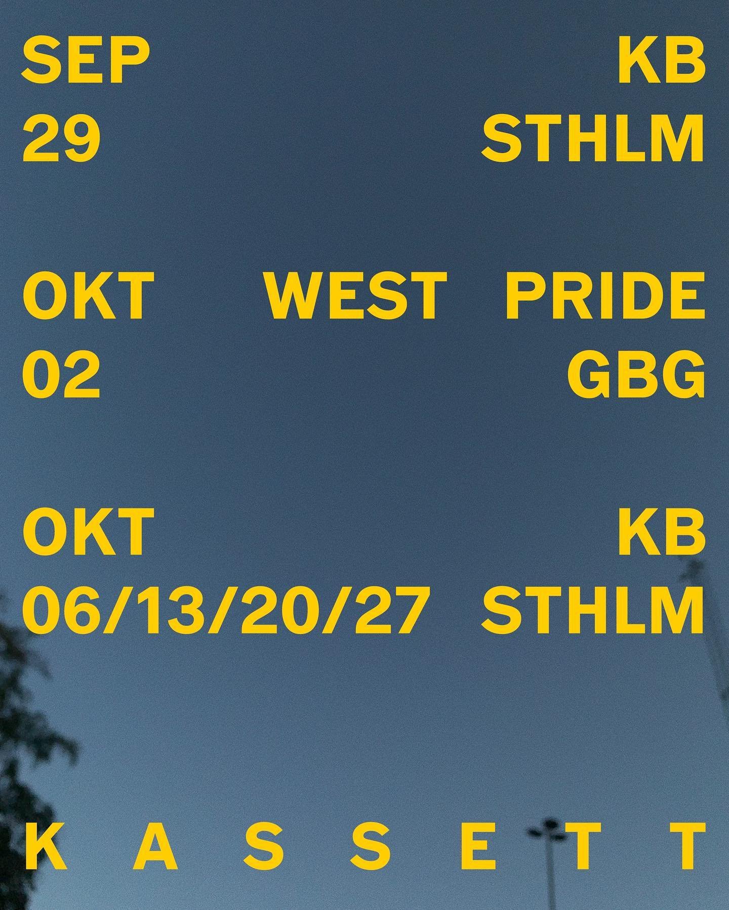 H&ouml;rni, imorgon sl&auml;pps restriktionerna! Varf&ouml;r inte fira det med oss p&aring; @konstnarsbaren fr&aring;n kl 18? Eller varf&ouml;r inte p&aring; l&ouml;rdag n&auml;r vi spelar p&aring; @westpride med @heysylve och @julialfrida? Eller var