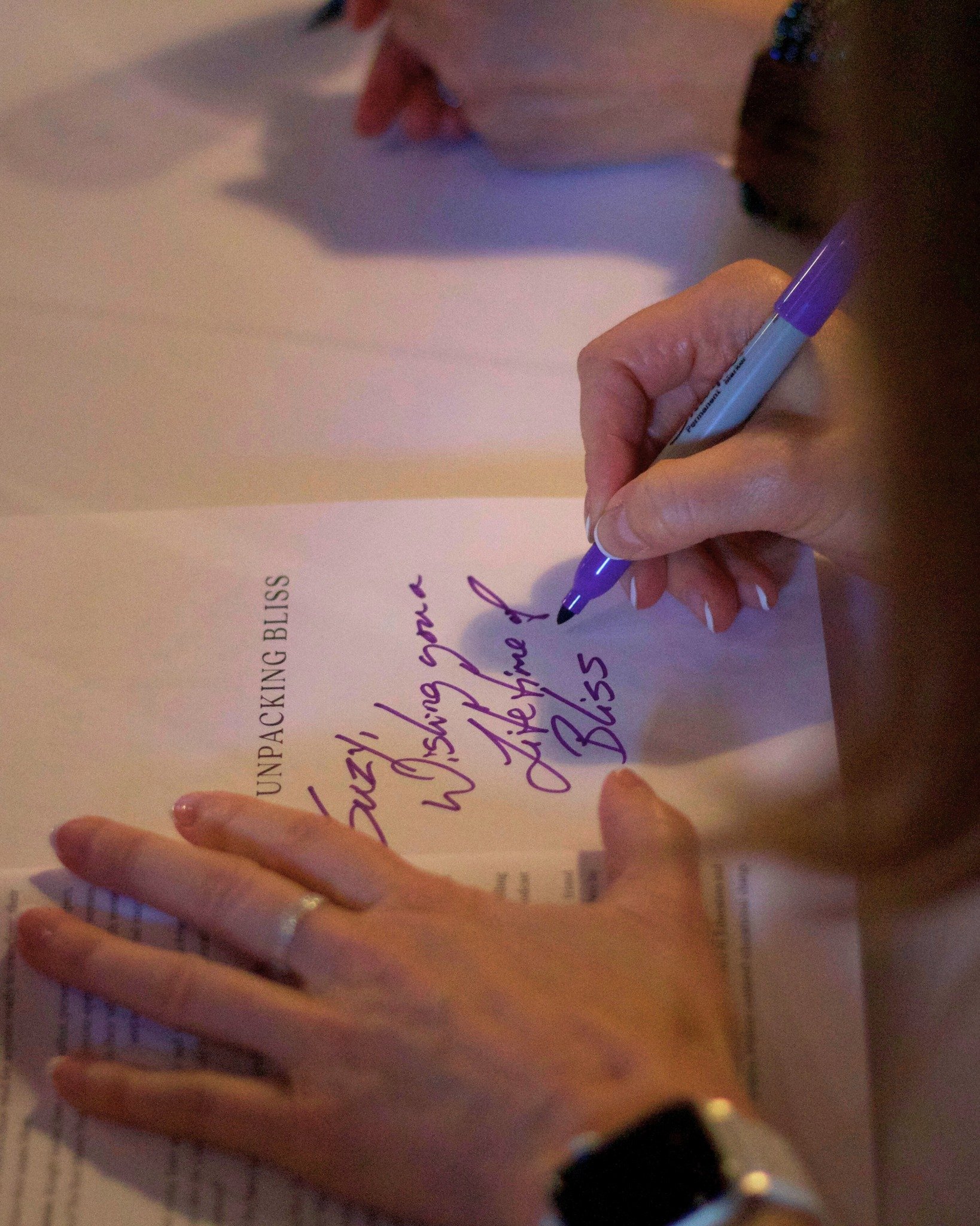 Signing pages, sealing intentions.✍️

Every message in Unpacking Bliss is more than words&mdash;it&rsquo;s a wish for growth, clarity, and real joy. You can grab your copy at Target, Amazon, or Barnes &amp; Noble&mdash;wherever feels aligned for you.