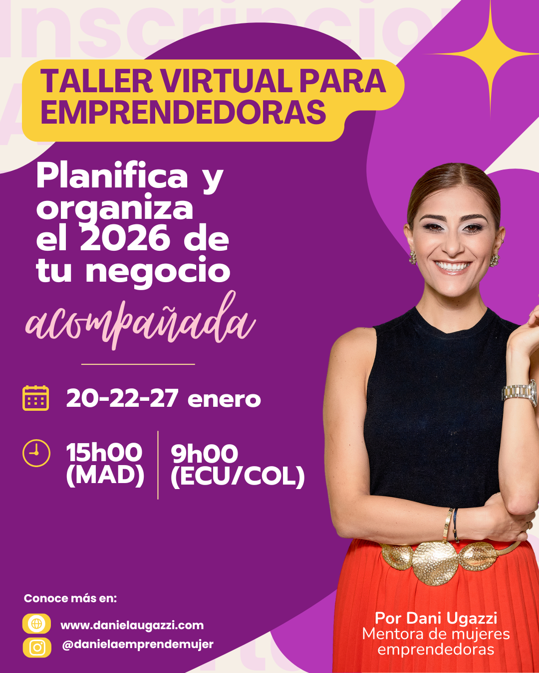 Workshop Virtual: Planifica tu 2026 Acompañada
