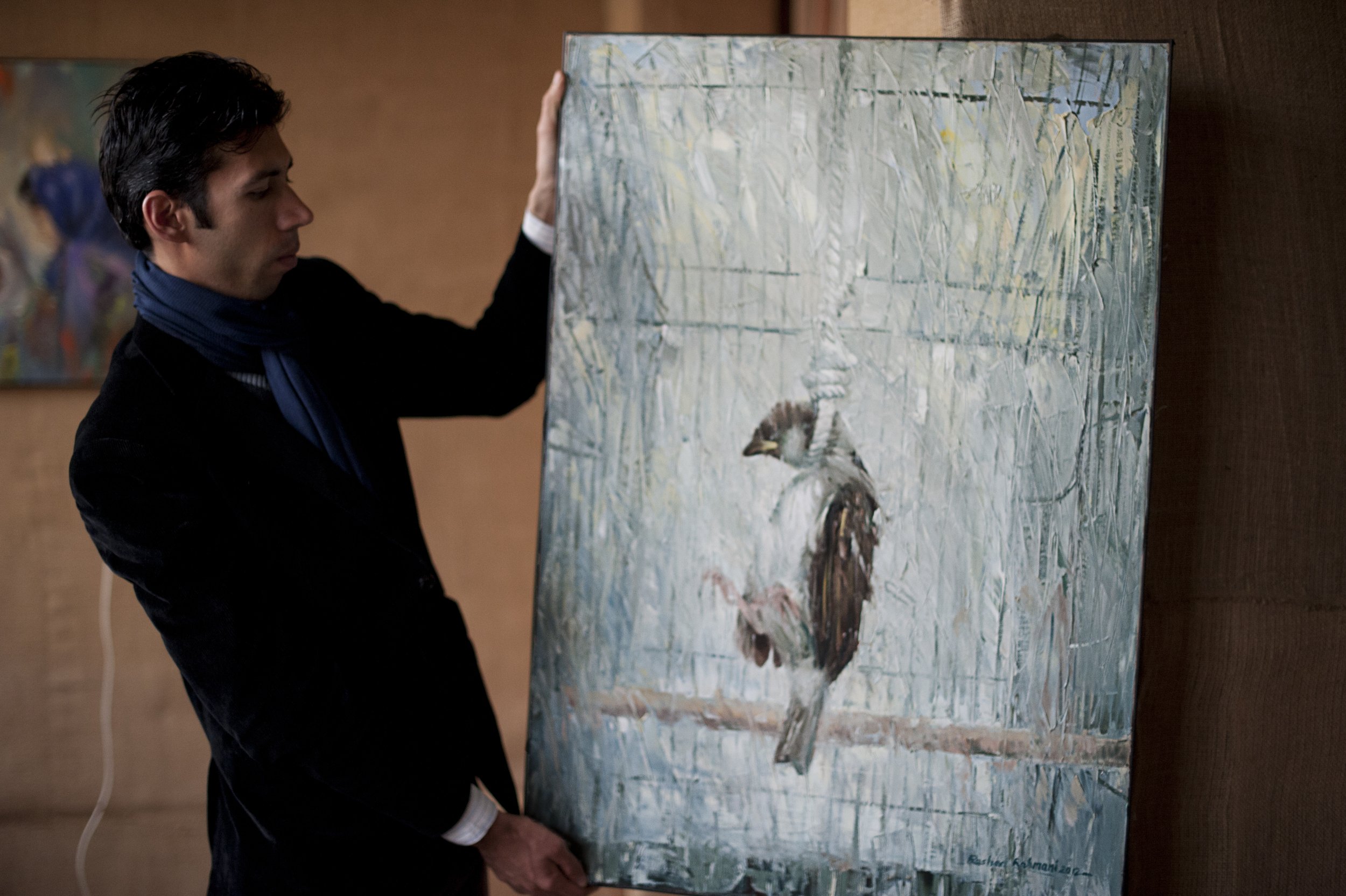 The lost hope, Herat 2012 Painter Rashed Rahmani with his work called “lost Hope” Rashed paints daily life in Afghanistan. His works are regularly bought by Afghans and expats. He painted it just after having found out that an ISAF soldier “accidenta