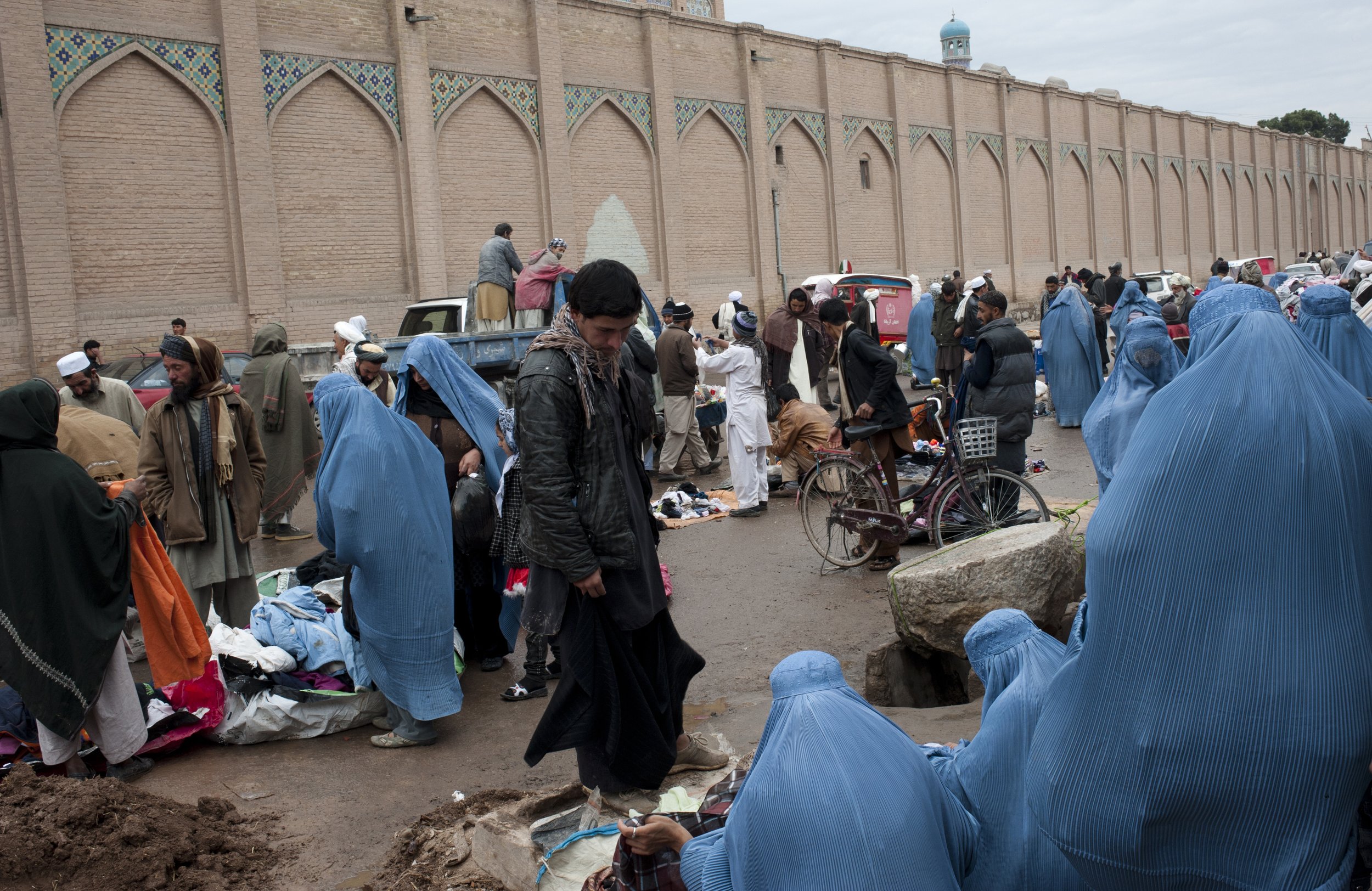 Market Place, Herat 2012 A daily market in Herat, ancient city of the silk road. Nowadays, most of the gods still come from China.