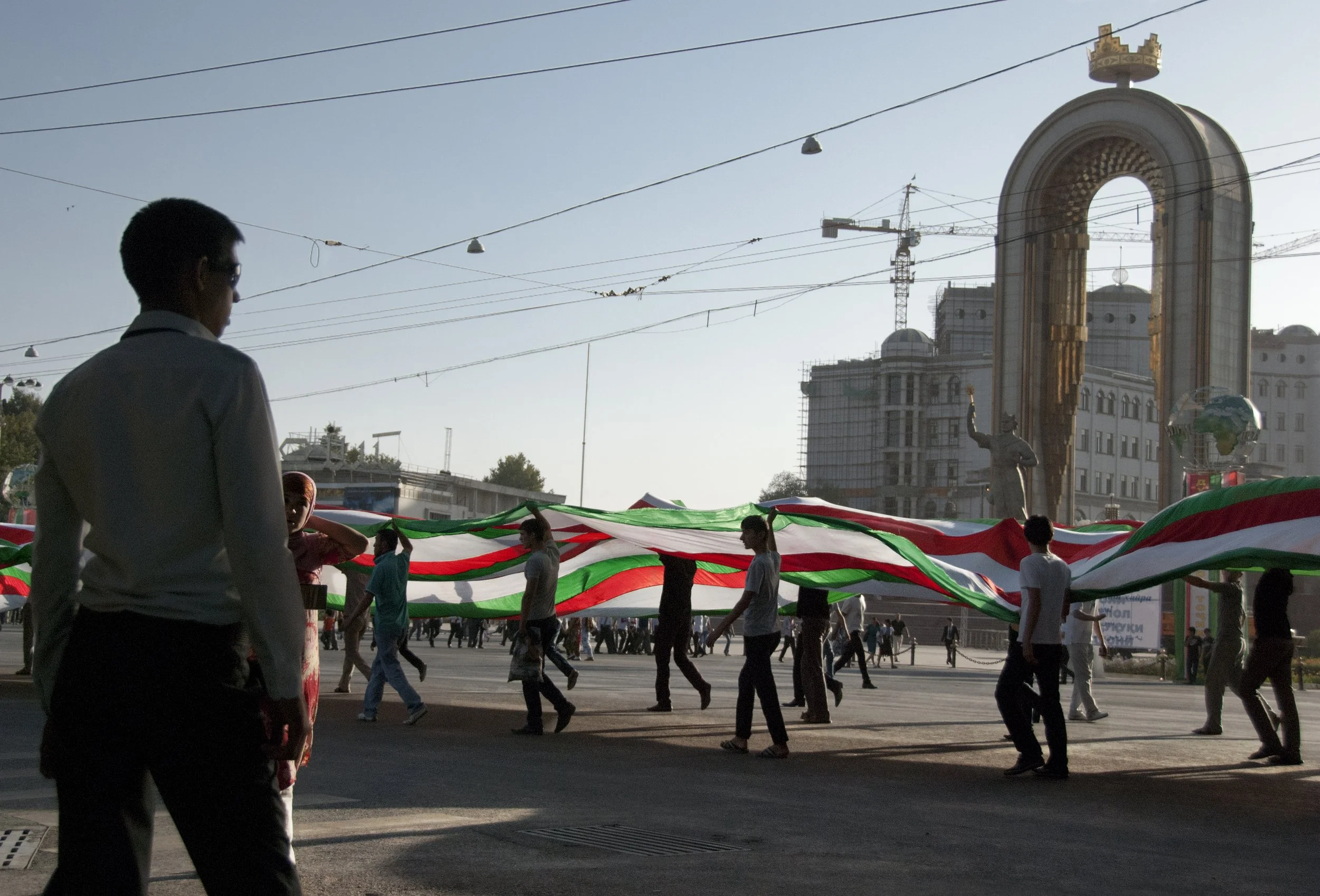 The capital city of dushanbe prepares itself to celebrate the 20th anniversary of the country’s independence.