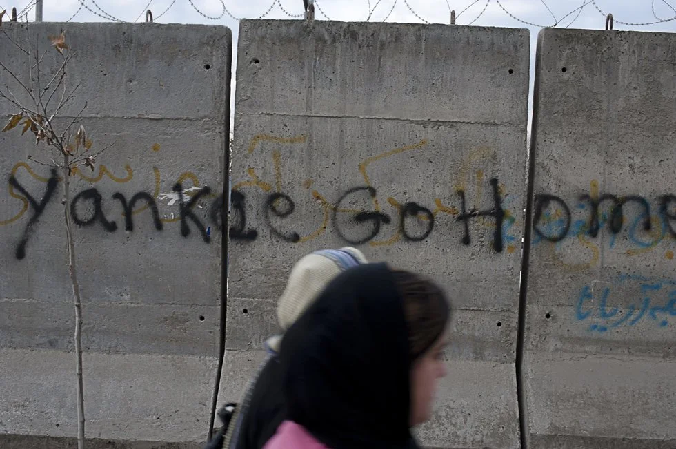 Yankee go home! Kabul Graffiti written on the wall of one of the main streets in Kabul. On the eve of the departure of the coalition army, Afghans have questions about the meaning and effects of the intervention. Opinions on the matter are sharply di