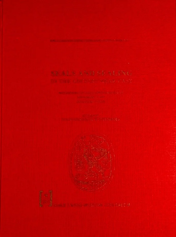 Red book with embossed cover titled "Sealy and Sealy PE the science of the book" and a circular embossed emblem
