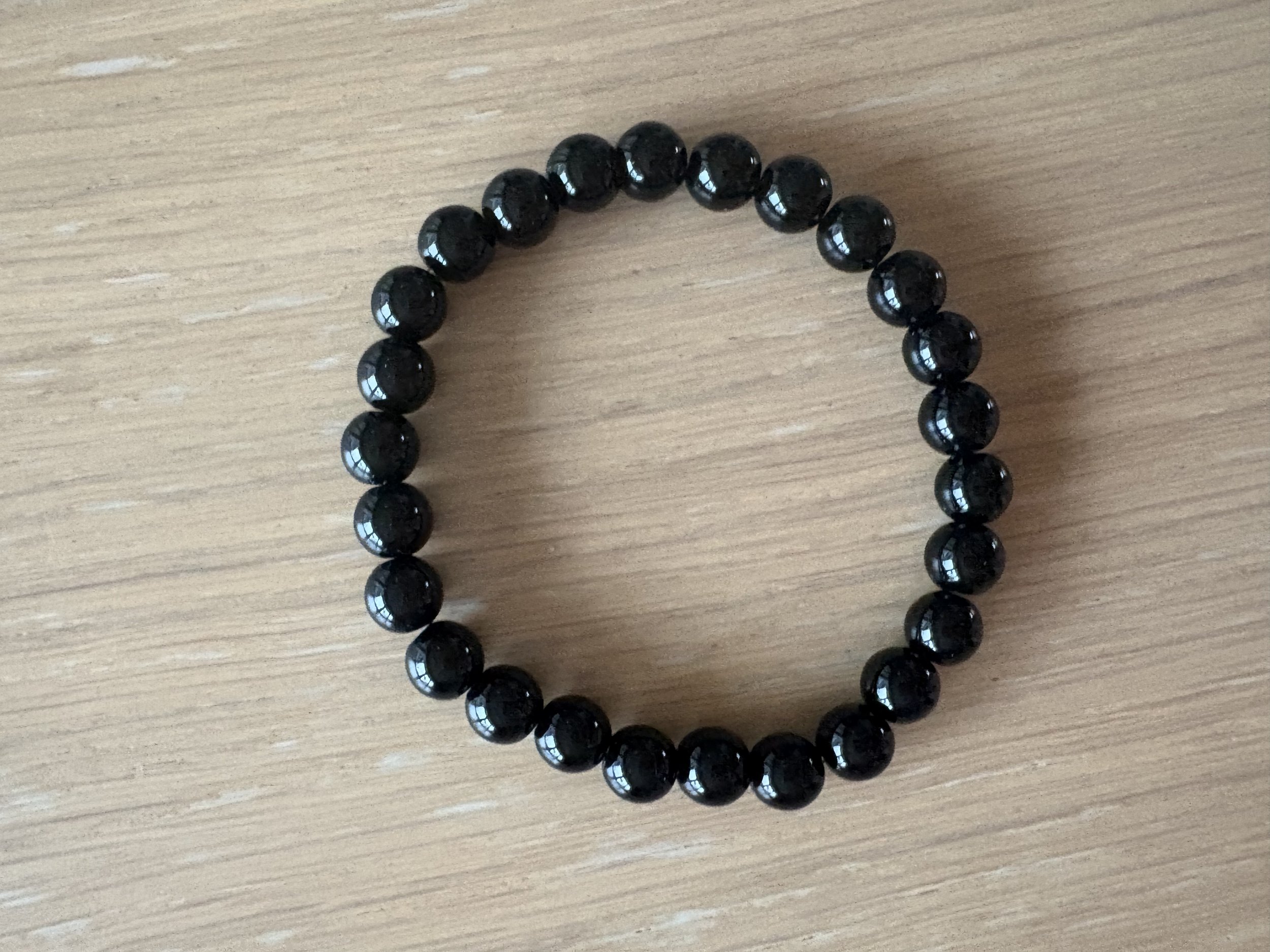 Armband Svart blankt