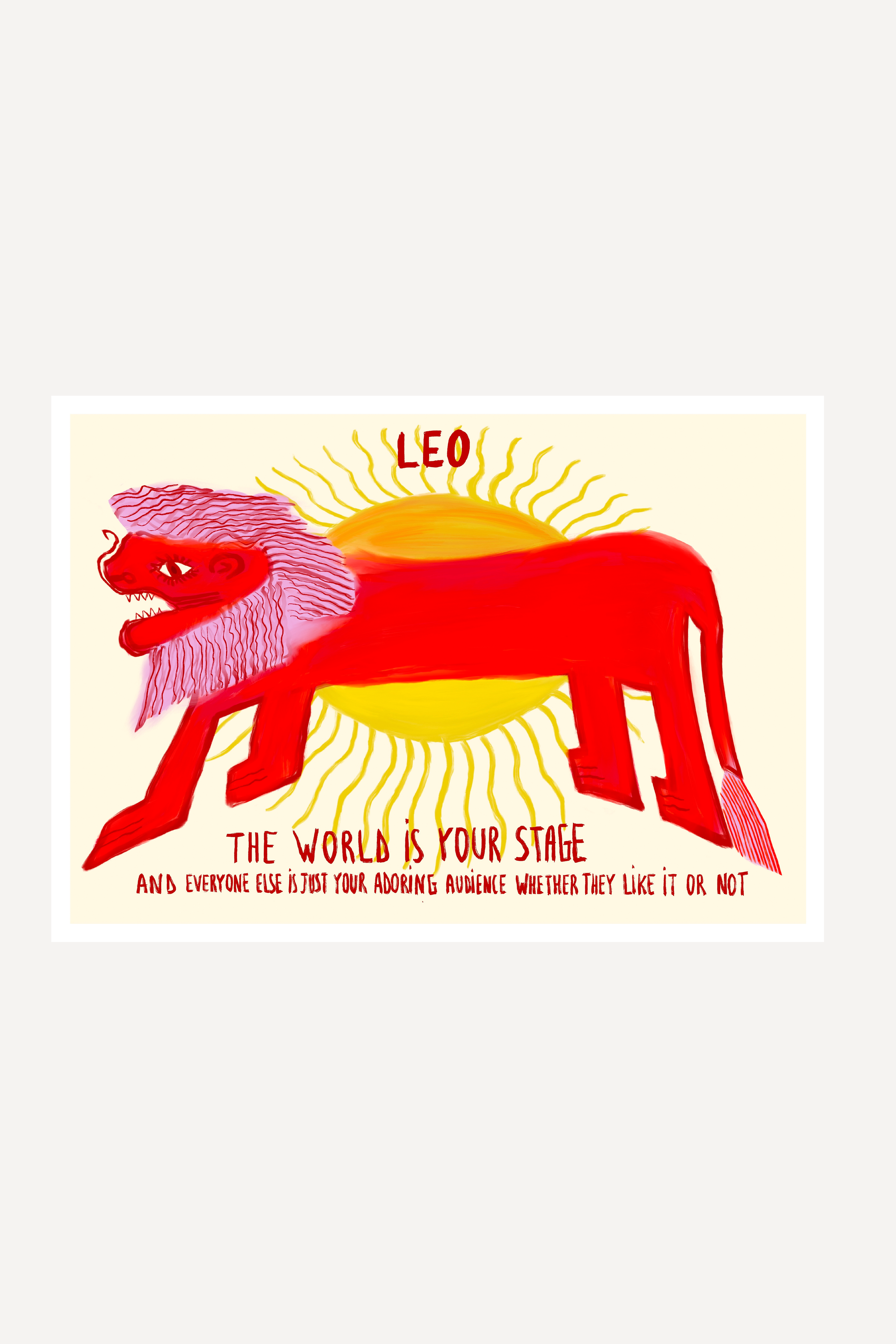 LEO STAR SIGN | PRINT