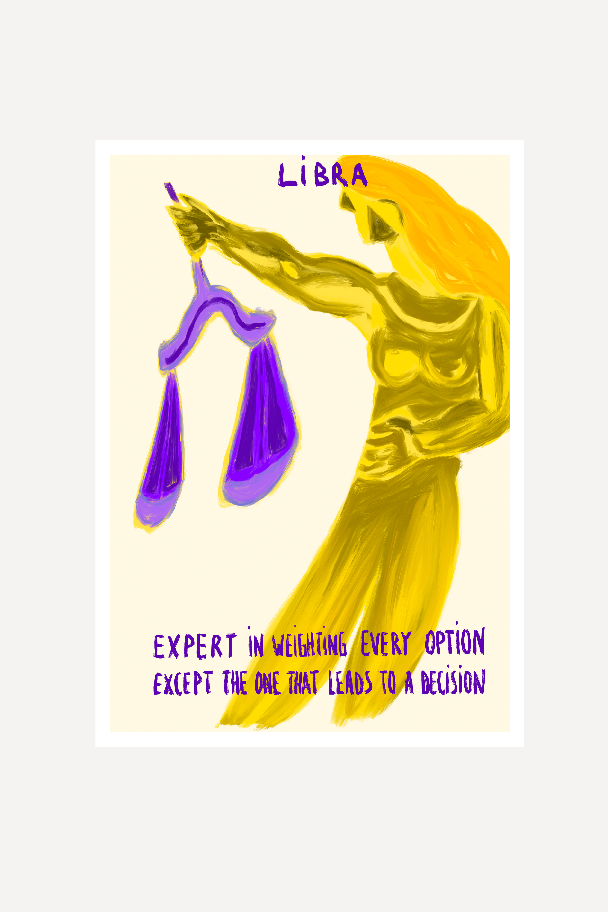 LIBRA STAR SIGN | PRINT