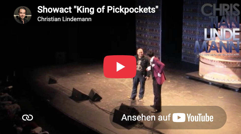 Videoausschnitt Taschendieb Showauftritt