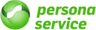 Grünes Personalsevice-Logo mit kreisförmigem Symbol und Text