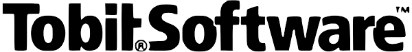 Tobit Software Logo in Schwarz und Weiß