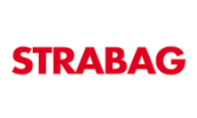 Strabag Logo in der Farbe rot