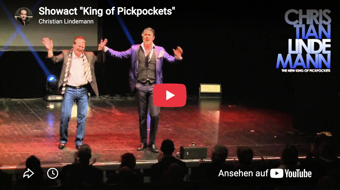 Videoausschnitt der Taschendieb Show Christian Lindemann