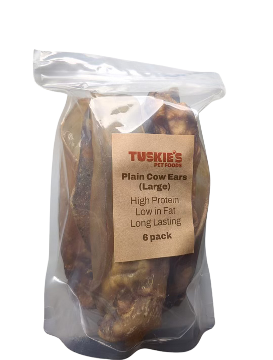 Plain Cow Ears 6 Pack