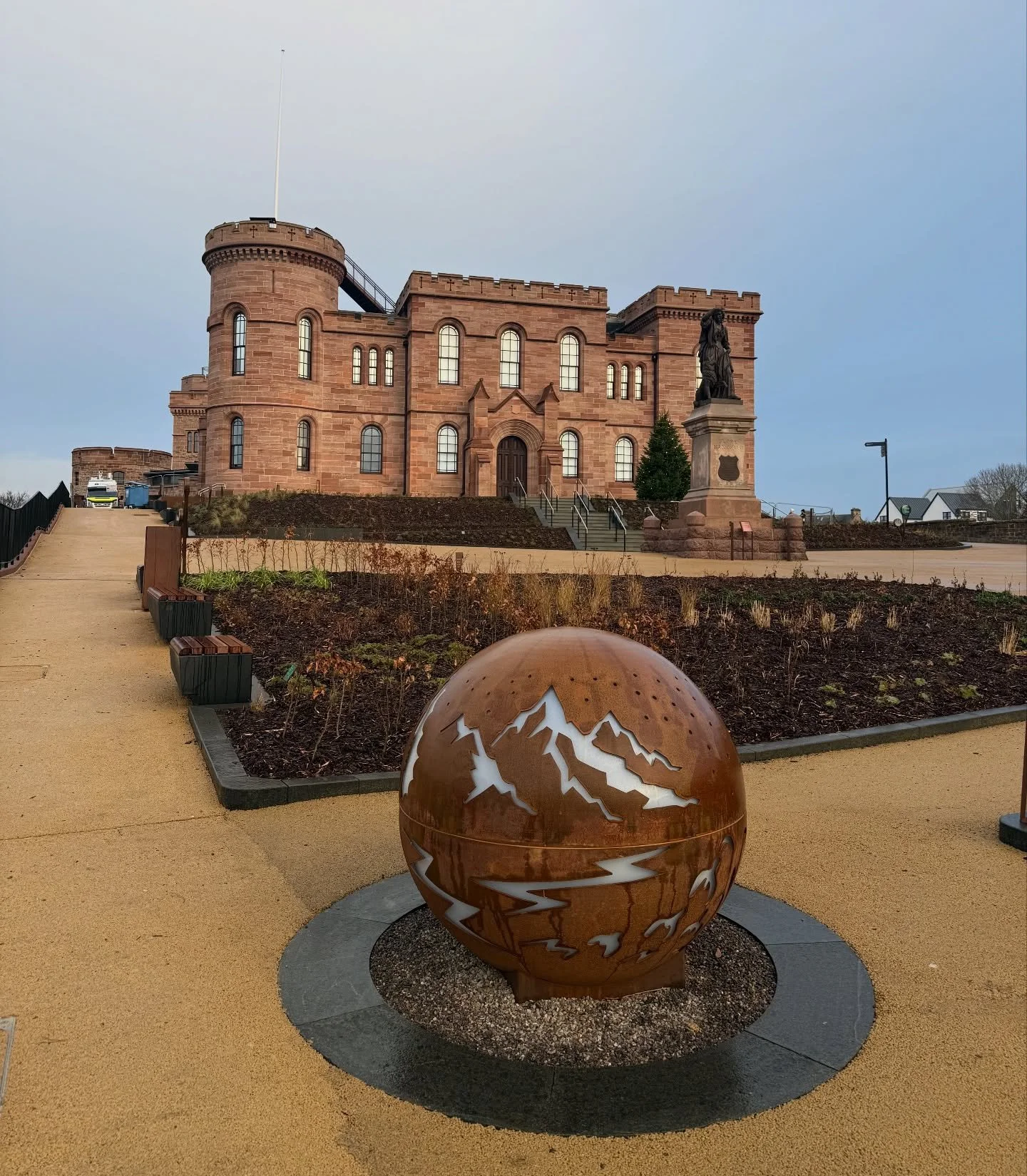 Very special to get a (looooong) sneaky peek inside today. Wow. So much to see, listen to, take in, and enjoy. No spoilers, but I&rsquo;ll be back. Very excellent coffee too. 

@inverness.castle #inverness @hlharchives #highlands #spiritofthehighland