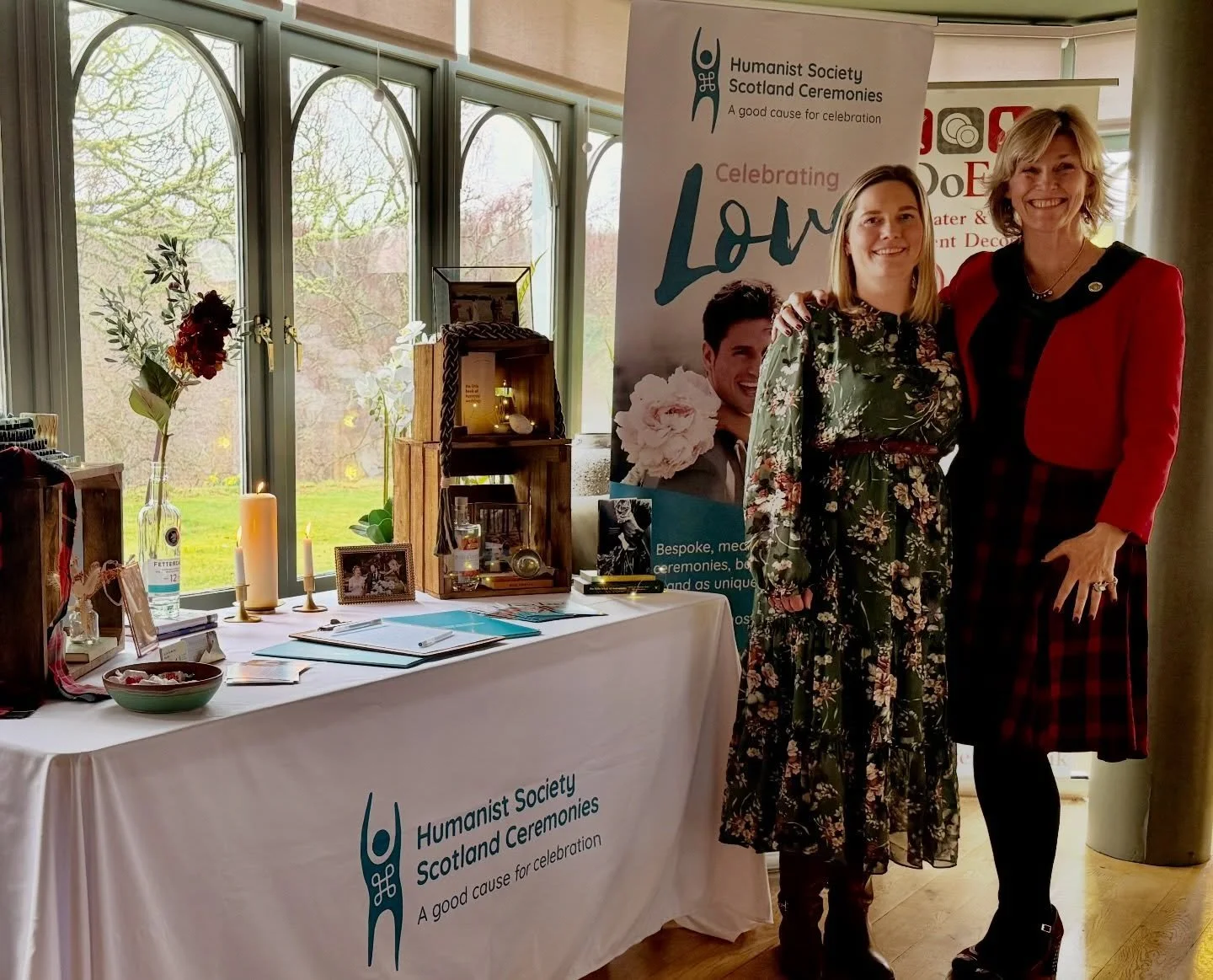 Lovely to spend today at @muckrach for the @speysideeventsco Cairngorms Wedding Fair. So many brilliant conversations about wedding ceremonies, and great to meet so many new local service providers. Muckrach itself was looking stunning, and the canap