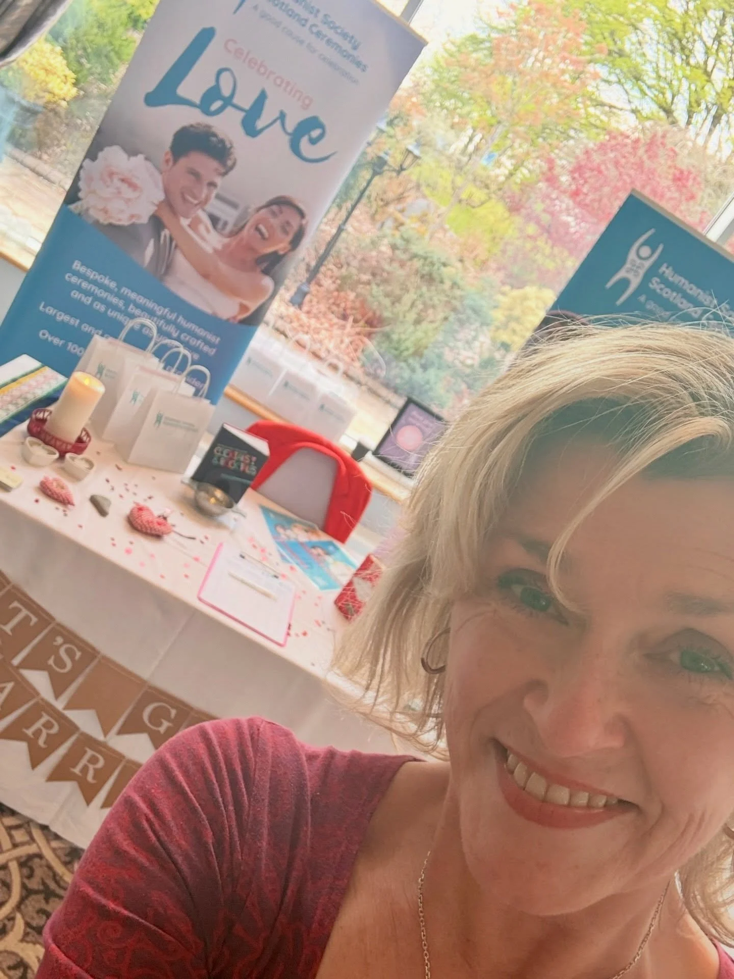 Let&rsquo;s get you married!
All set up at the Drumossie for their wedding fair. 
Come and talk weddings - your wedding, your way ❤️

#humanistweddings #highlandwedding @drumossie_hotel @humanist_society_ceremonies