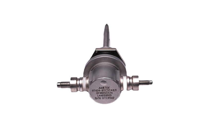 Ametek component with serial number marking