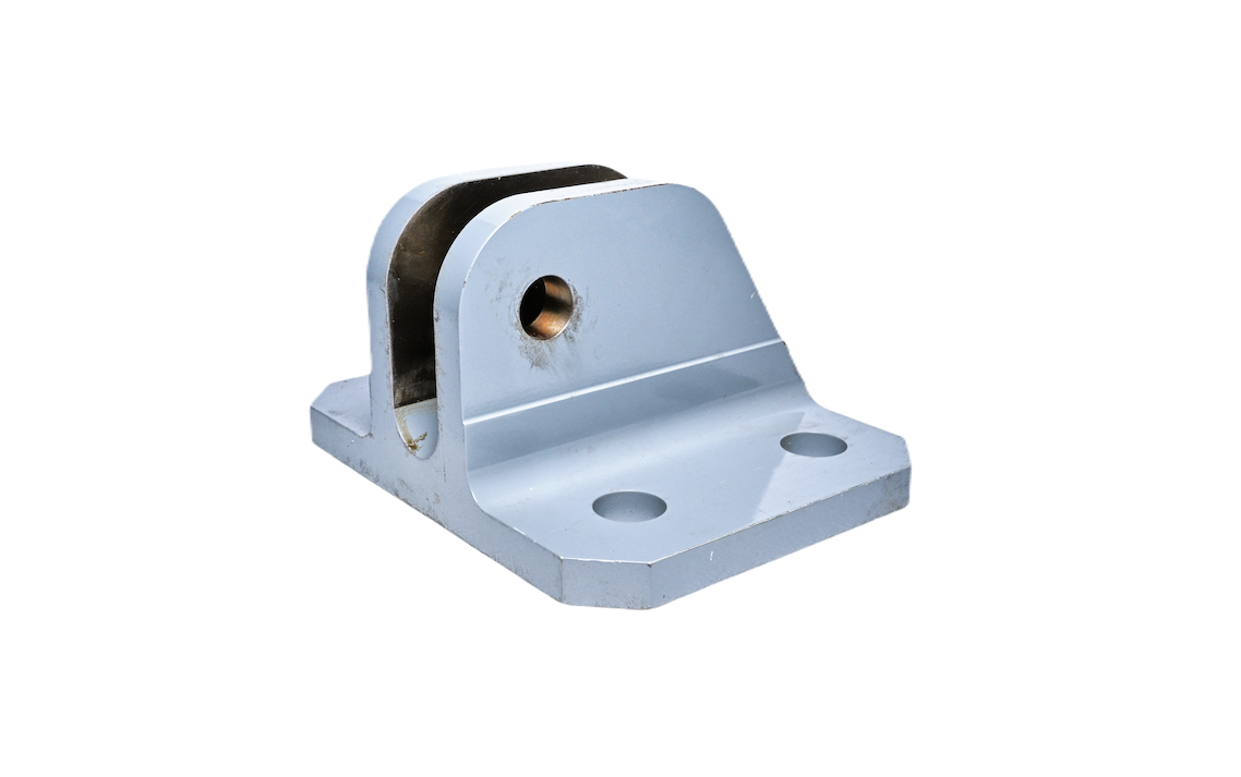 Metal bracket with three holes