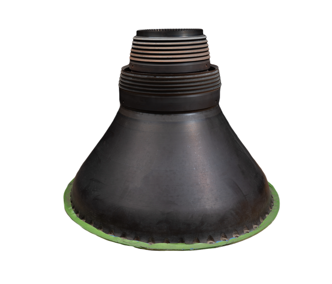 Image of a black rubber bellows component used in industrial or automotive applications.