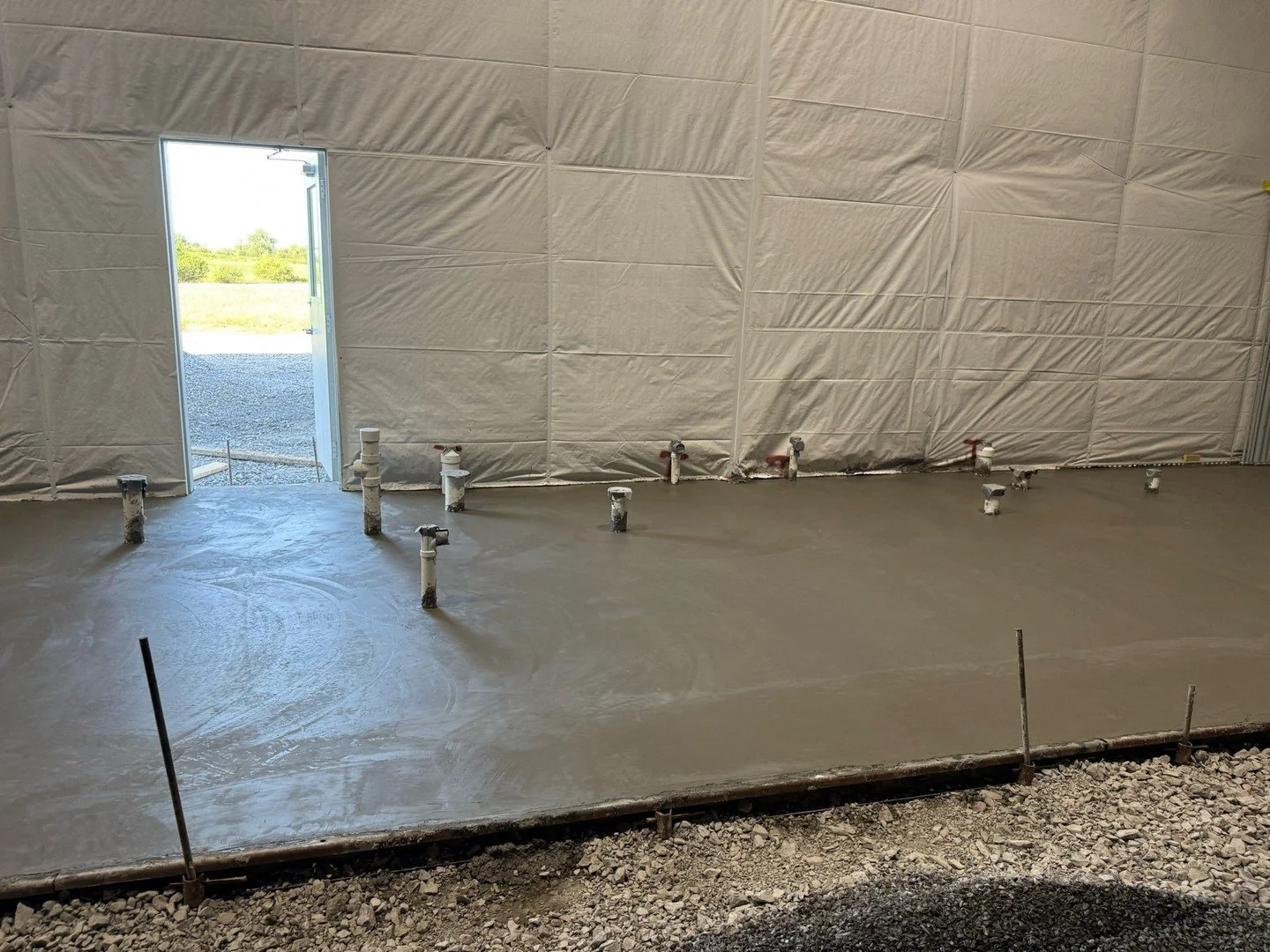 It&rsquo;s not field turf but this concrete will do.  Poured for the entry way, 2 bathrooms and utility room. 

Things are moving&hellip;

#FLXTurf #Yourhometurf #Comingsoon